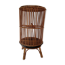 Round rattan wicker cage