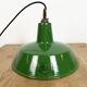 Industrial Green Enamel Factory Pendant Lamp from Revo, 1950s