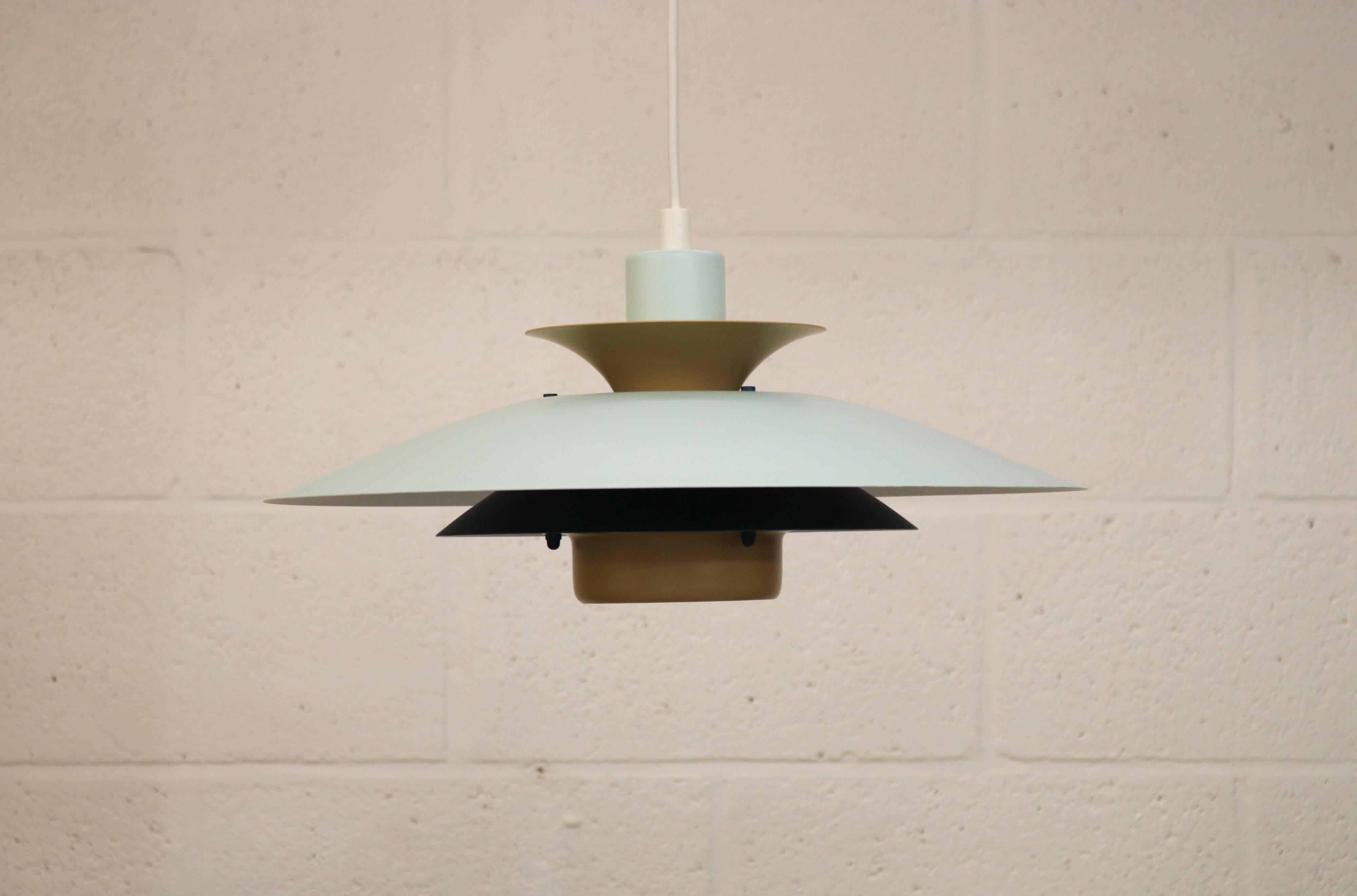 Vintage Jeka Metaltryk Volga Lamp: Fully restored - Danish Modern Design