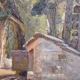 Tableau ferme ensoleillé