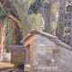 Sunny farmhouse painting