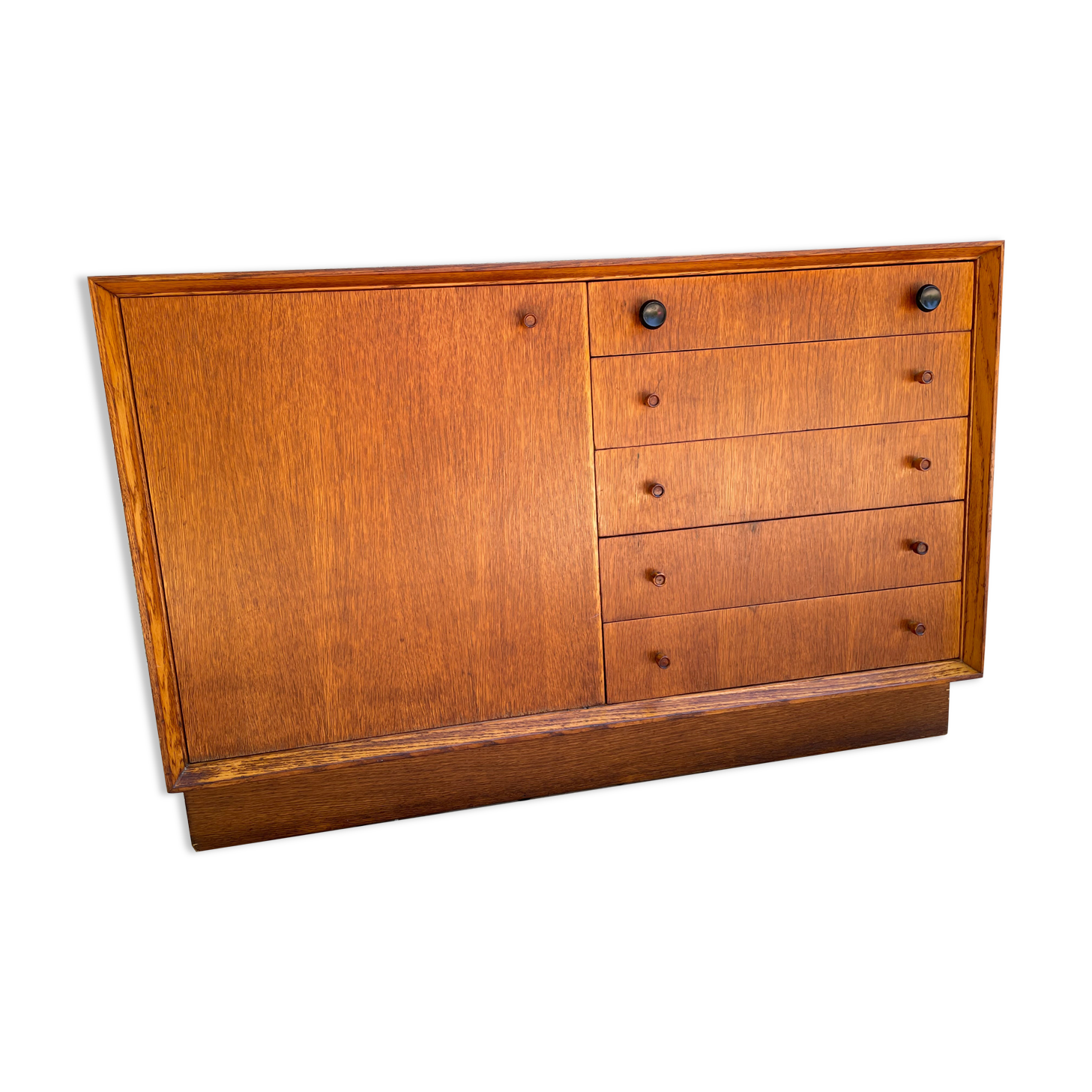 Scandinavian sideboard with 5 vintage drawers