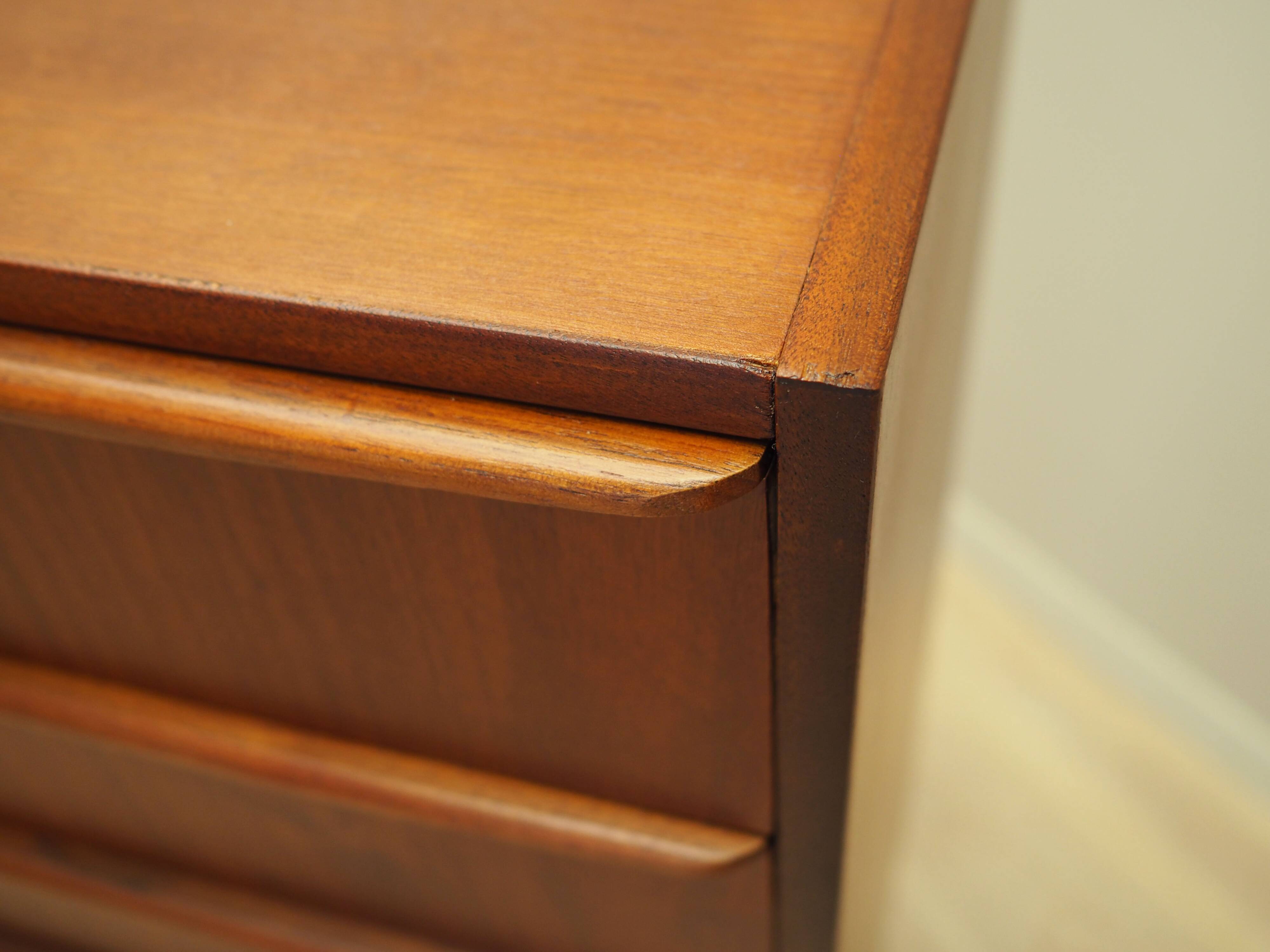 Teak chest of drawers, Danish design, 1970s, production: Denmark