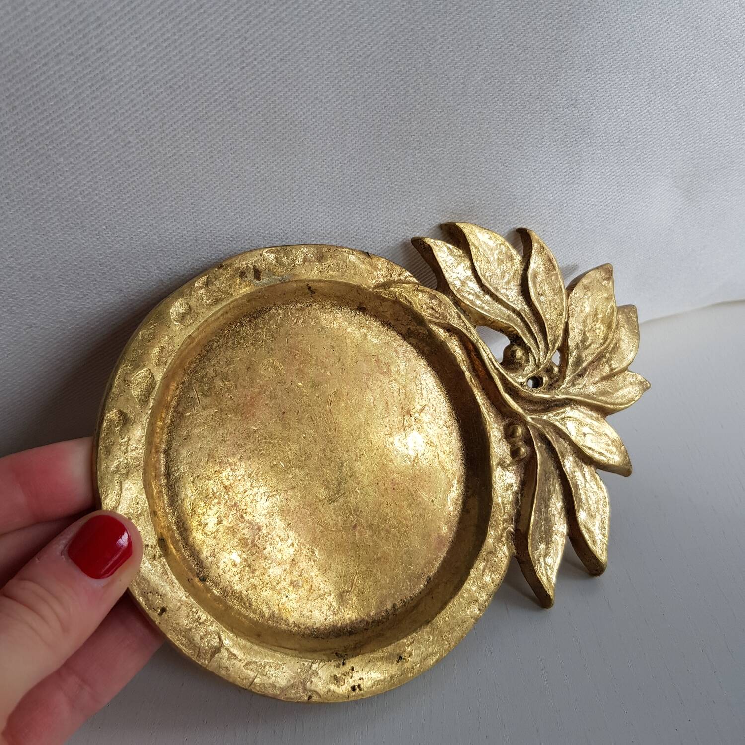 Plateau en bronze doré
