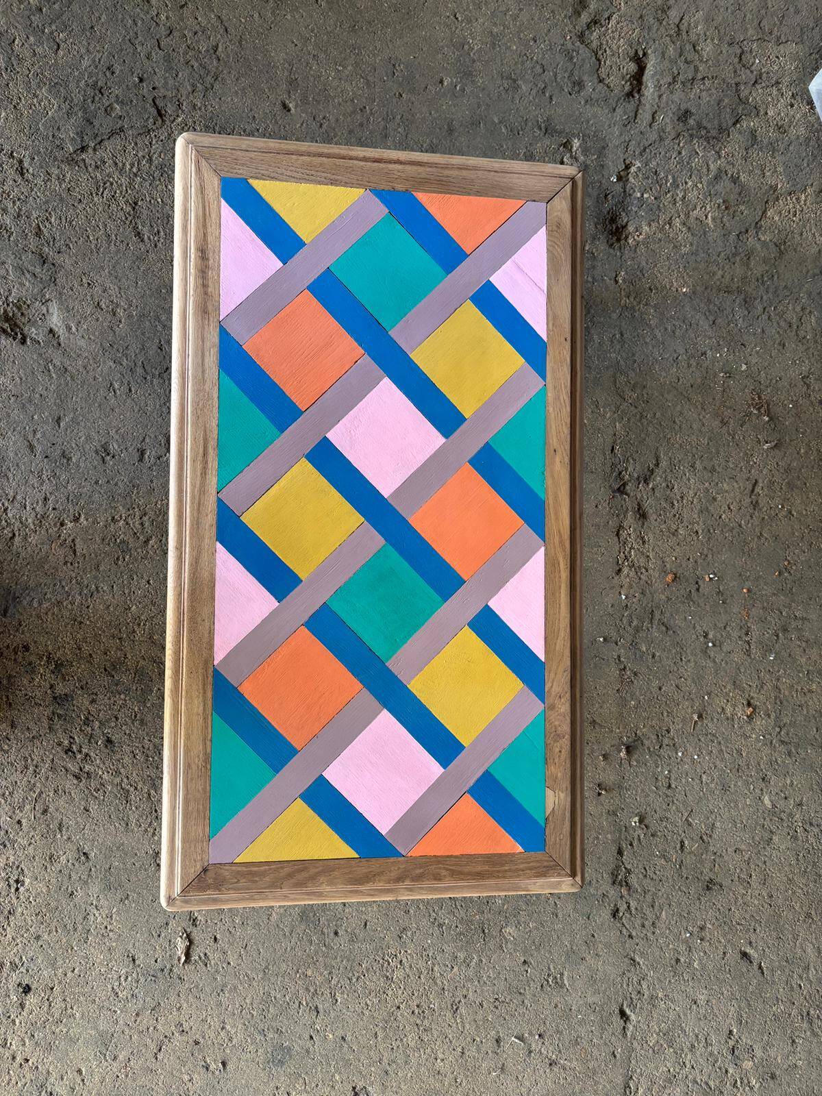 Colorful coffee table