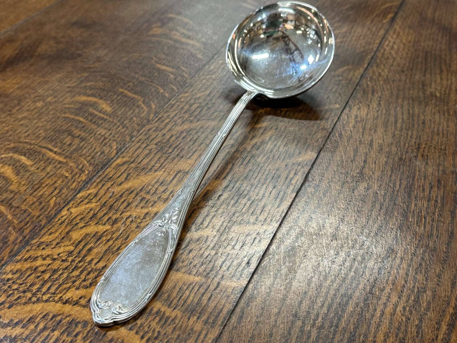 Silver-plated ladle