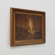 Signed French Oil on Canvas painting of a forest, Paris, 1926
