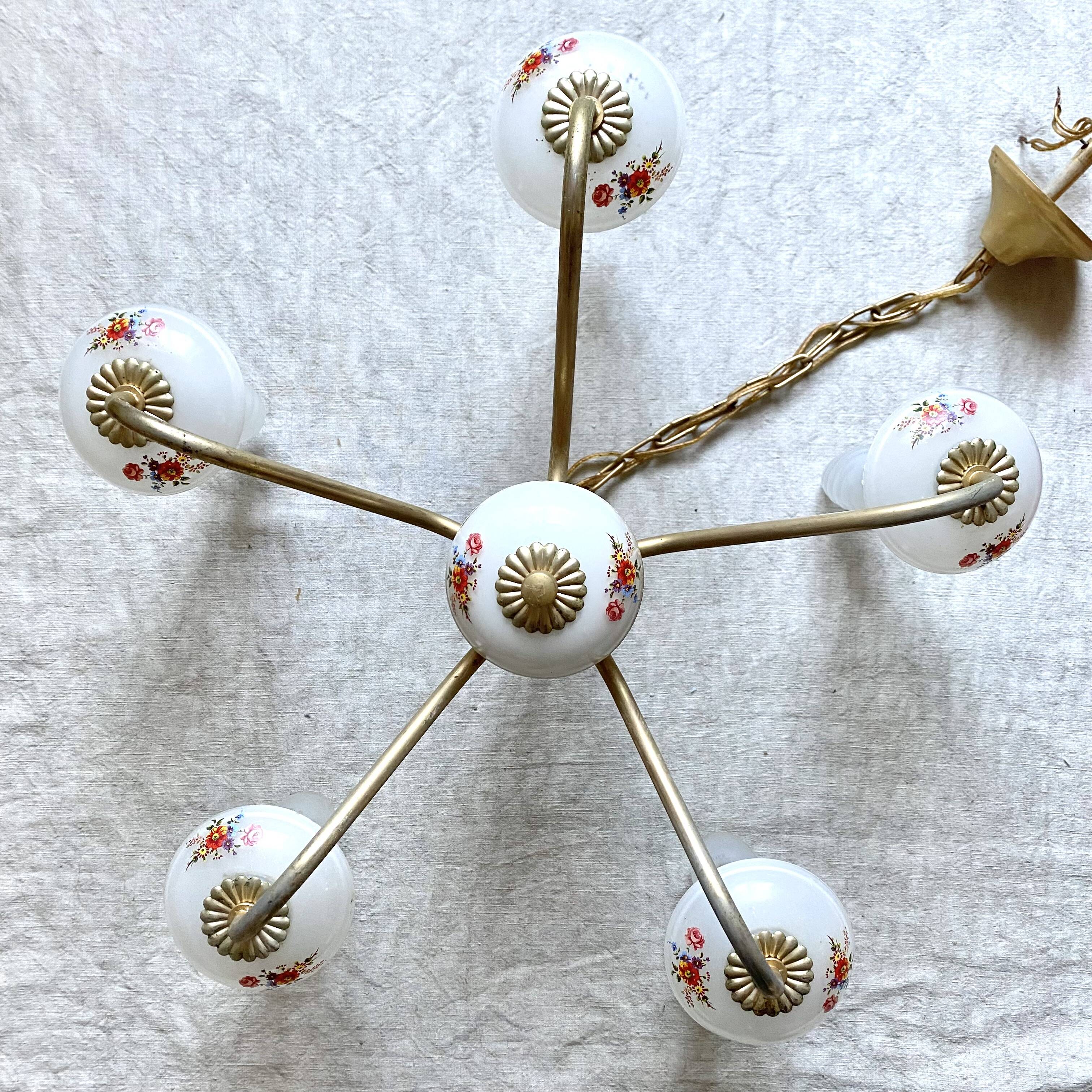 Vintage flower chandelier