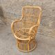 Bamboo and rattan armchair 50s Italy