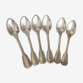 Ercuis 6 small silver metal spoons
