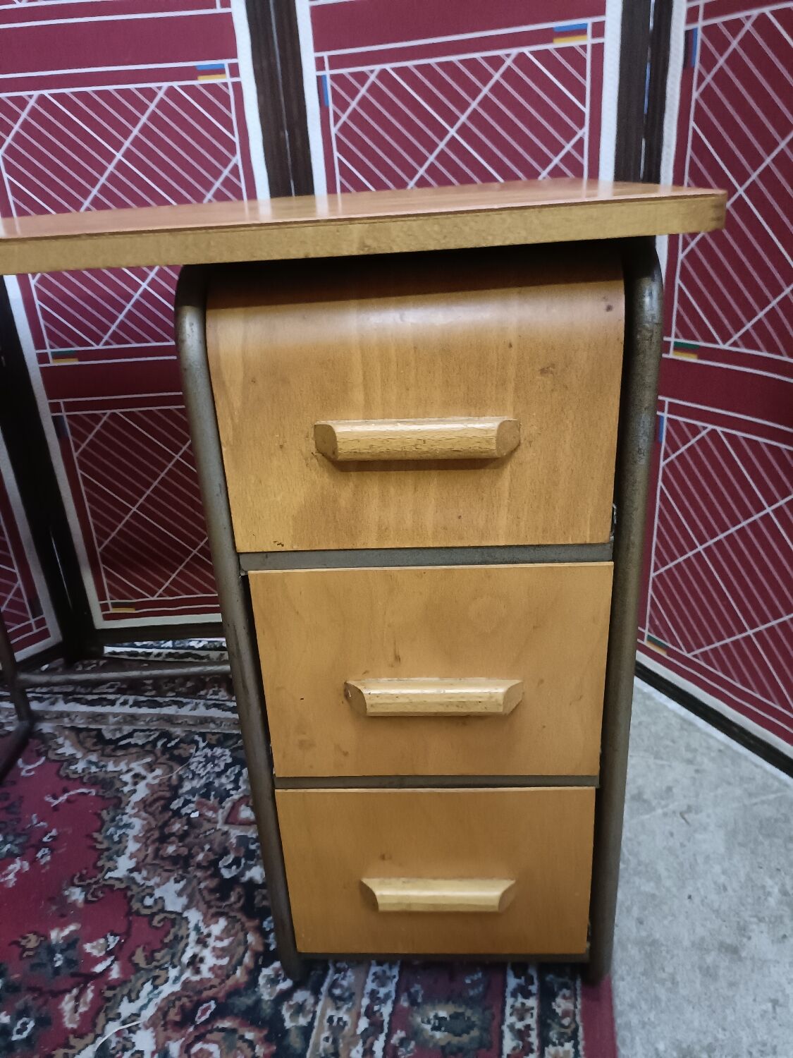 Vintage wooden desk, 50s