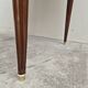 Louis XVI style mahogany bouillotte table in marquetry and bronze