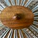 Wooden top and art deco glass 30s