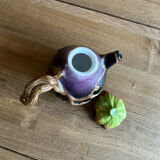Augergine slip teapot