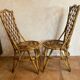 Pair of vintage rattan chairs Louis Sognot