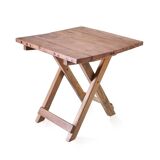 Square Folding Coffee Table - 50cm - Recycled Wood