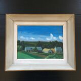 Countryside landscape table