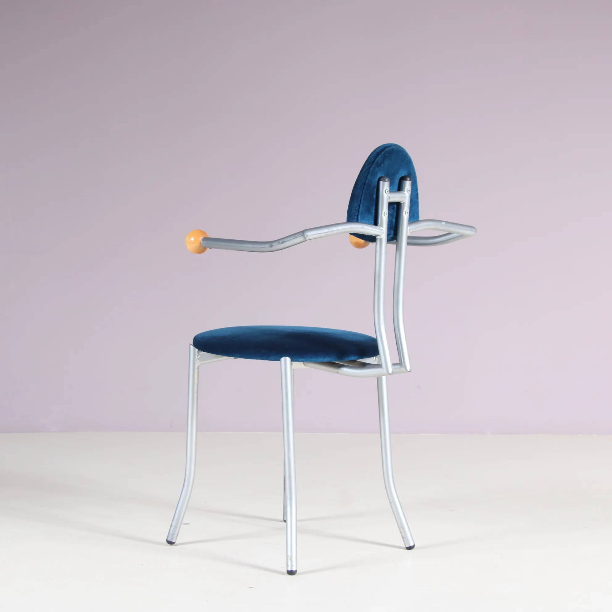 1980s Memphis style side chair by Karl Friedrich Förster from Germany