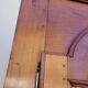 Corner glazed corner cabinet in old cherry wood 1900s