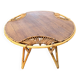 Janine Abraham Rattan Tripod Coffee Table