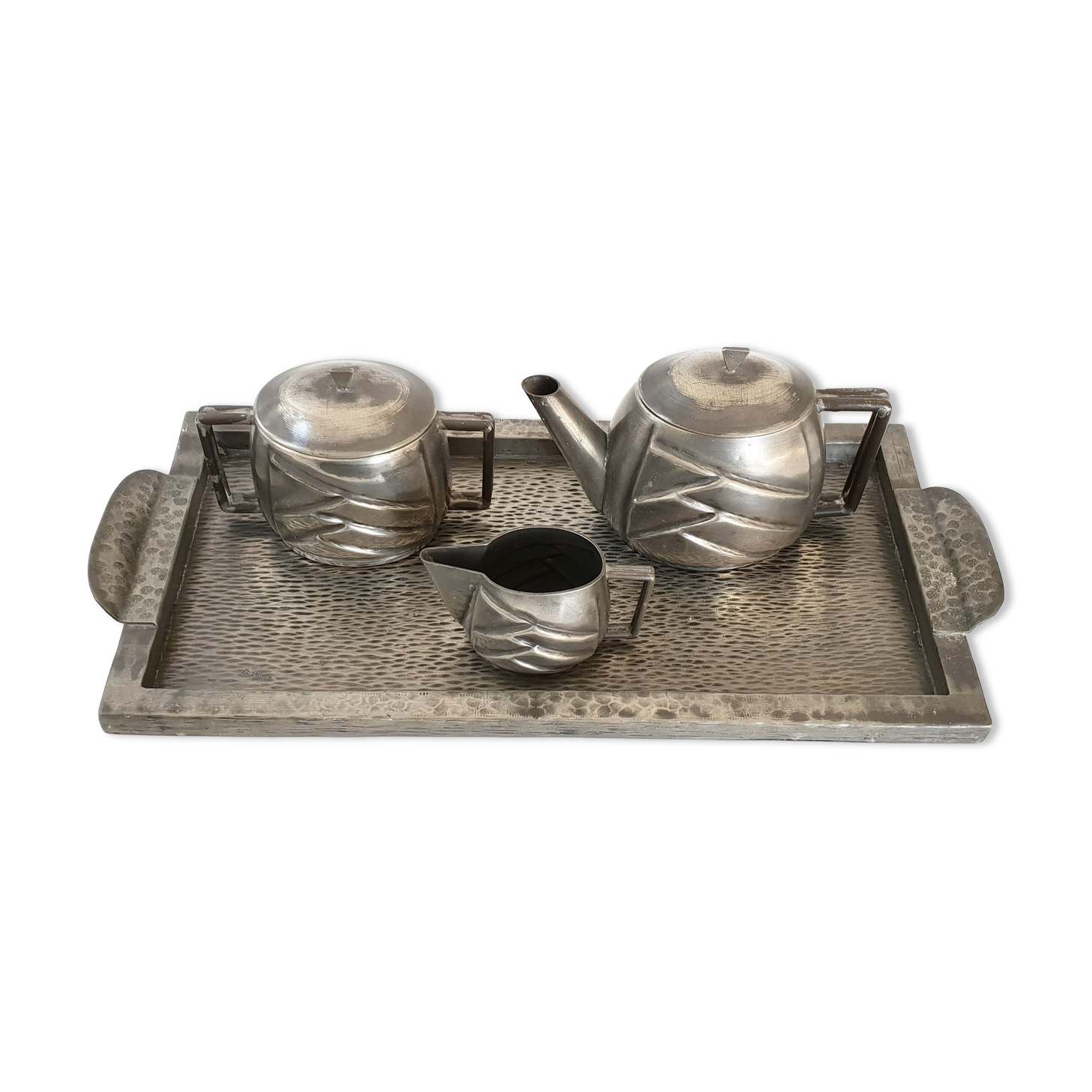 Coffee service art deco tin cuvelier