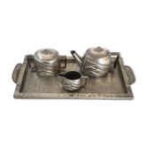 Coffee service art deco tin cuvelier