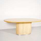 Travertine dining table Jean Charles 70s