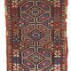 Ancient Turkish Carpet Yastik handmade 45cm x 91cm 1880s