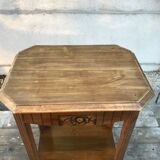 Ancienne table d’appointart deco bois vintage