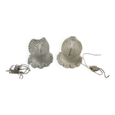 Lampes de table en verre de Murano, lot de 2, années 1940