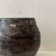 Vase céramique d'atelier en gres à décor abstrait et signé