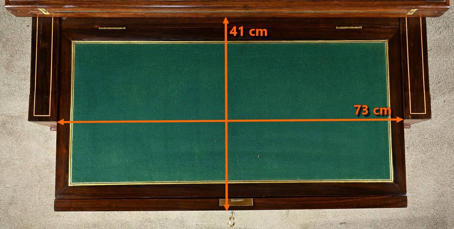 Marquetry system table, louis xvi style – 2nd half of the 19th century