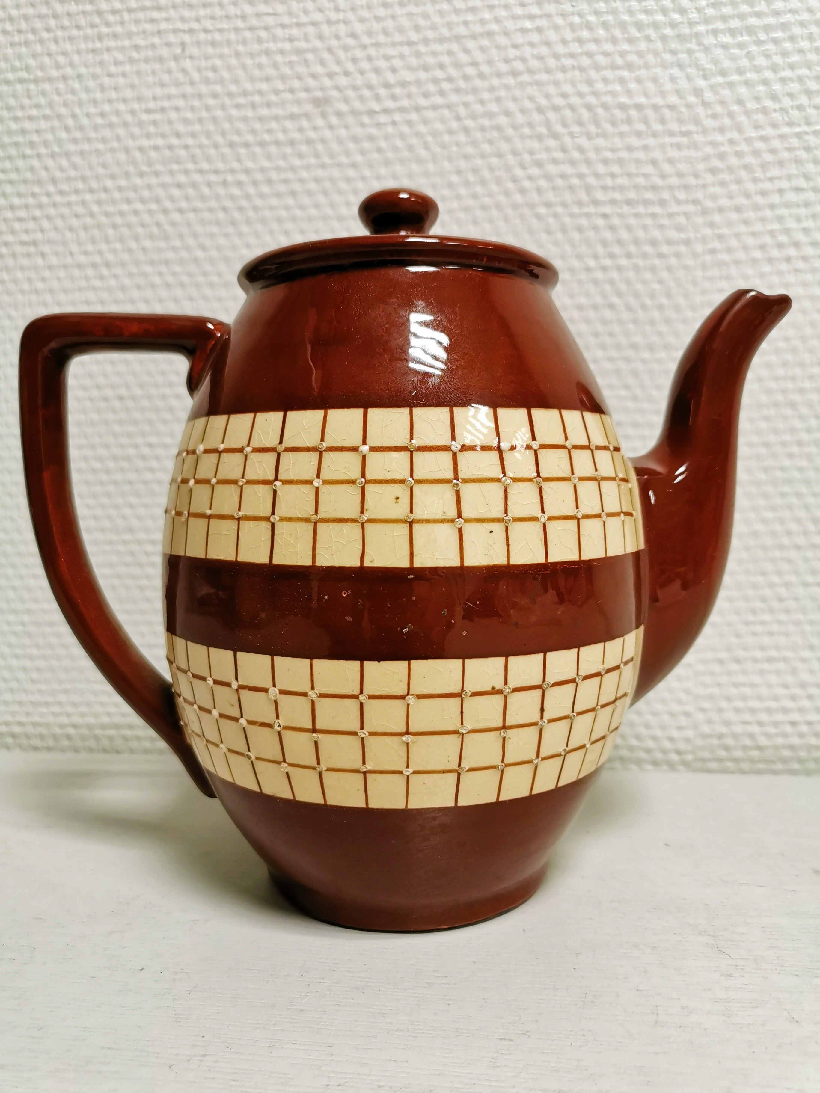 Vintage coffee maker, Faience de Longchamps