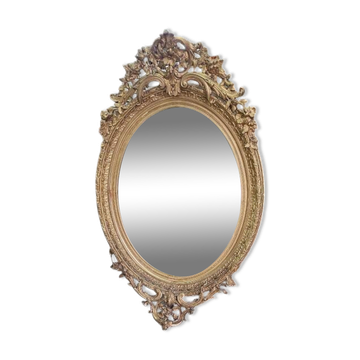 19th century gilt medallion mirror