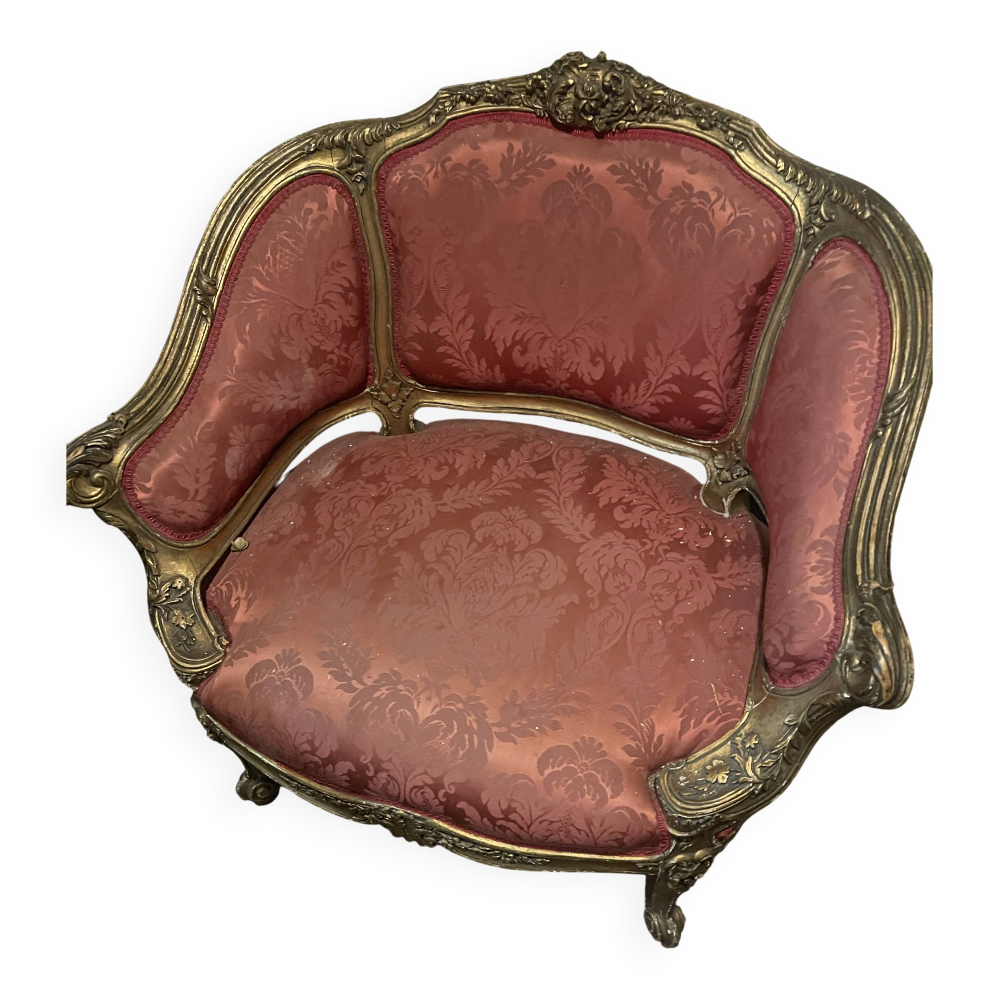 Fauteuil cabriolet style Louis XV