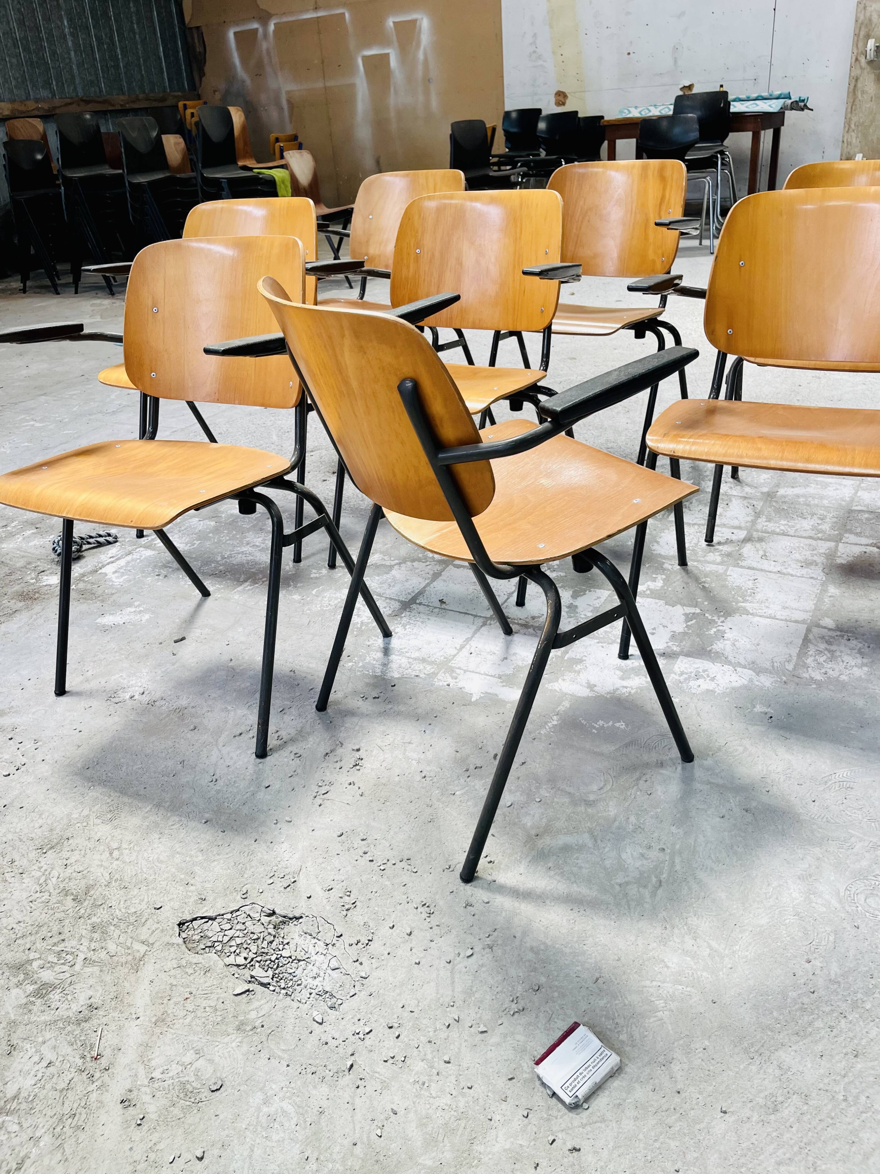 Marko Qwartet school chair 70s