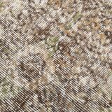 178x295Cm Persian Area Rug, Turkish Antique Rug, Faded Brown Vintage Rug