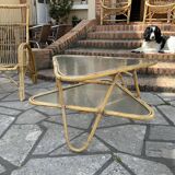 Vintage triangular coffee table