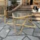 Table basse triangulaire vintage