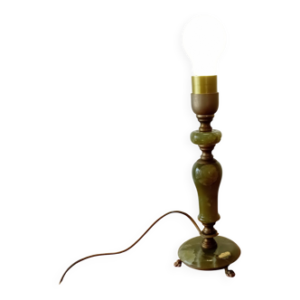 Pied de lampe en onyx