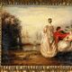 Painting / oil on canvas signed (romantic scene) very well framed