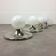 4 Lightball Achille Castiglioni wall lamps for Flos, large chrome models