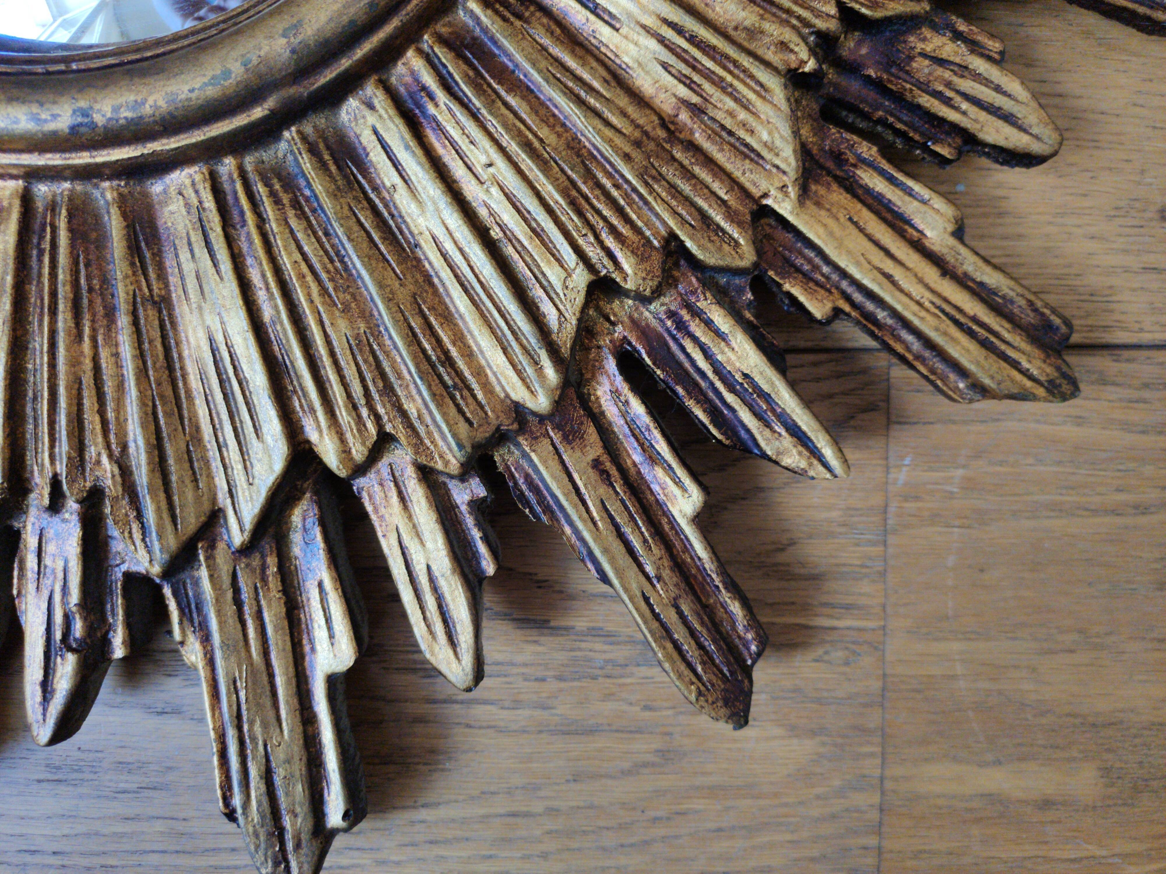 Ancient witch mirror 50/60s, 53cm