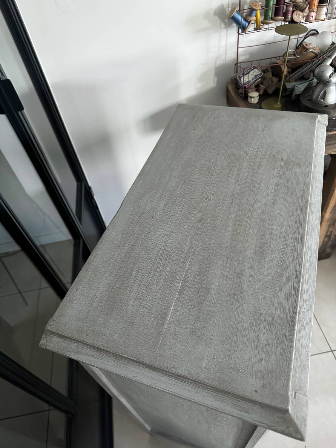 Old vintage Parisian buffet