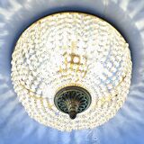 Pair of large 55cm tassel ceiling lights