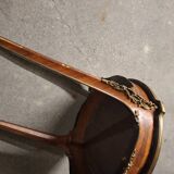 Louis XV style gueridon side table in marquetry