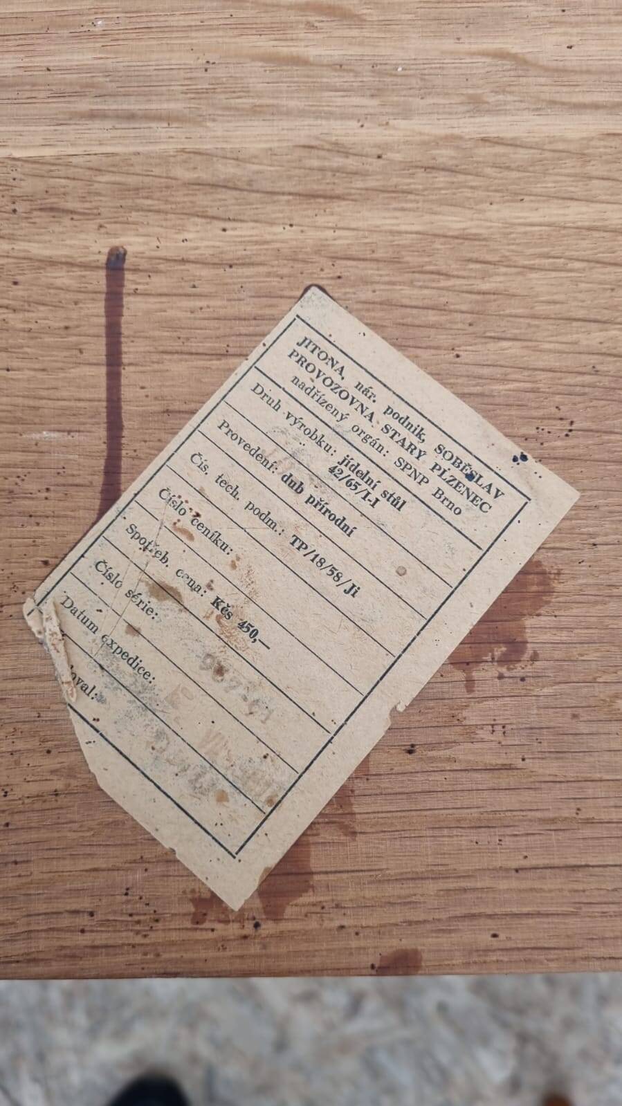 Fully renovated midcentury dining table by Jitona 1960´s, Czechoslovakia