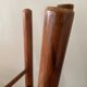 Tabouret en bois verni