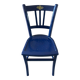 Antique bistro chair painted in midnight blue