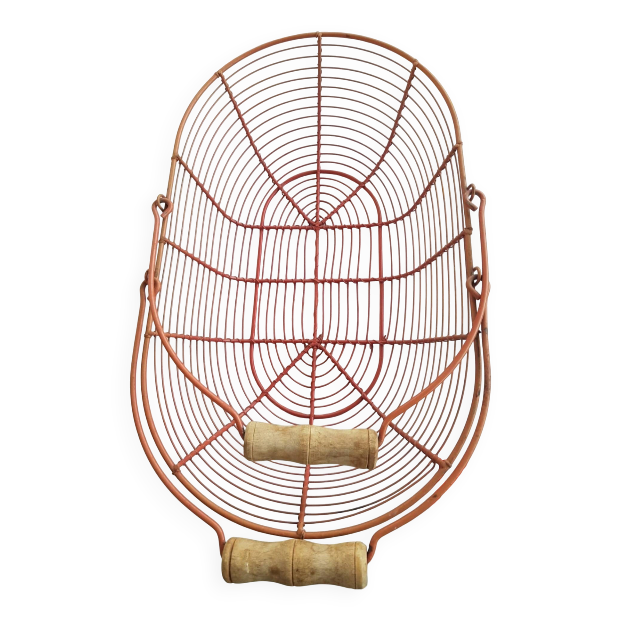 Basket of fruits and vegetables, vintage